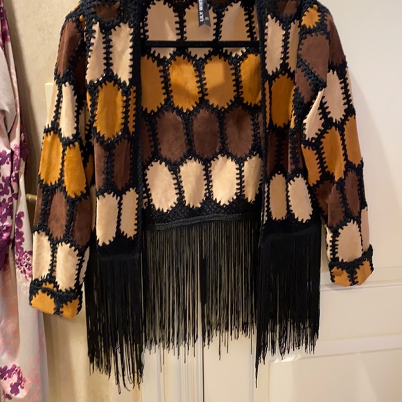 Lily white suede jacket size M/L - Picture 1 of 5